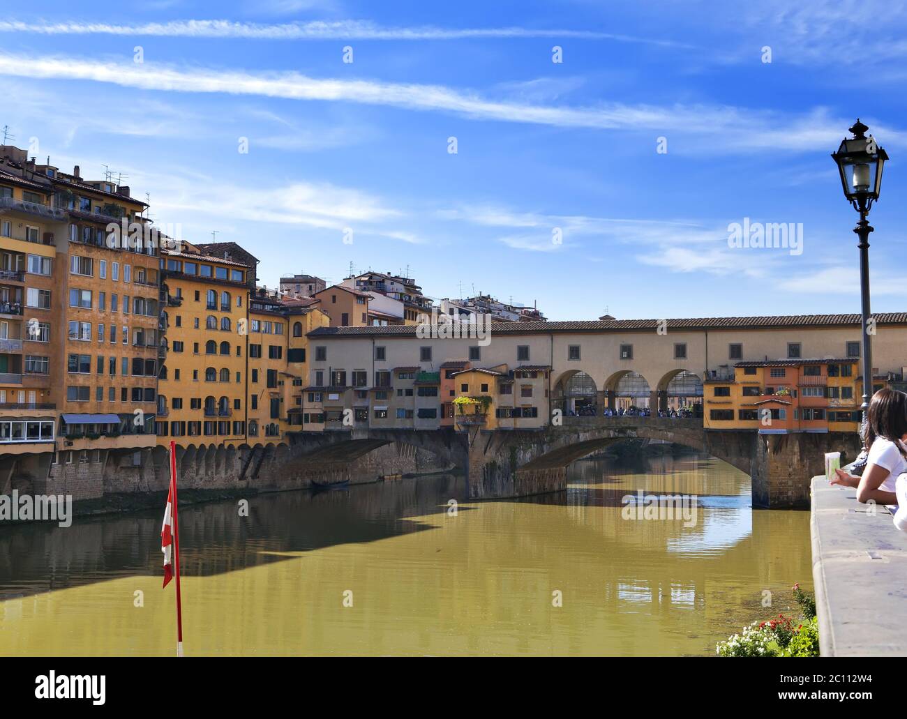 L'Italie. Florence. Bridge Ponte Vecchio Banque D'Images