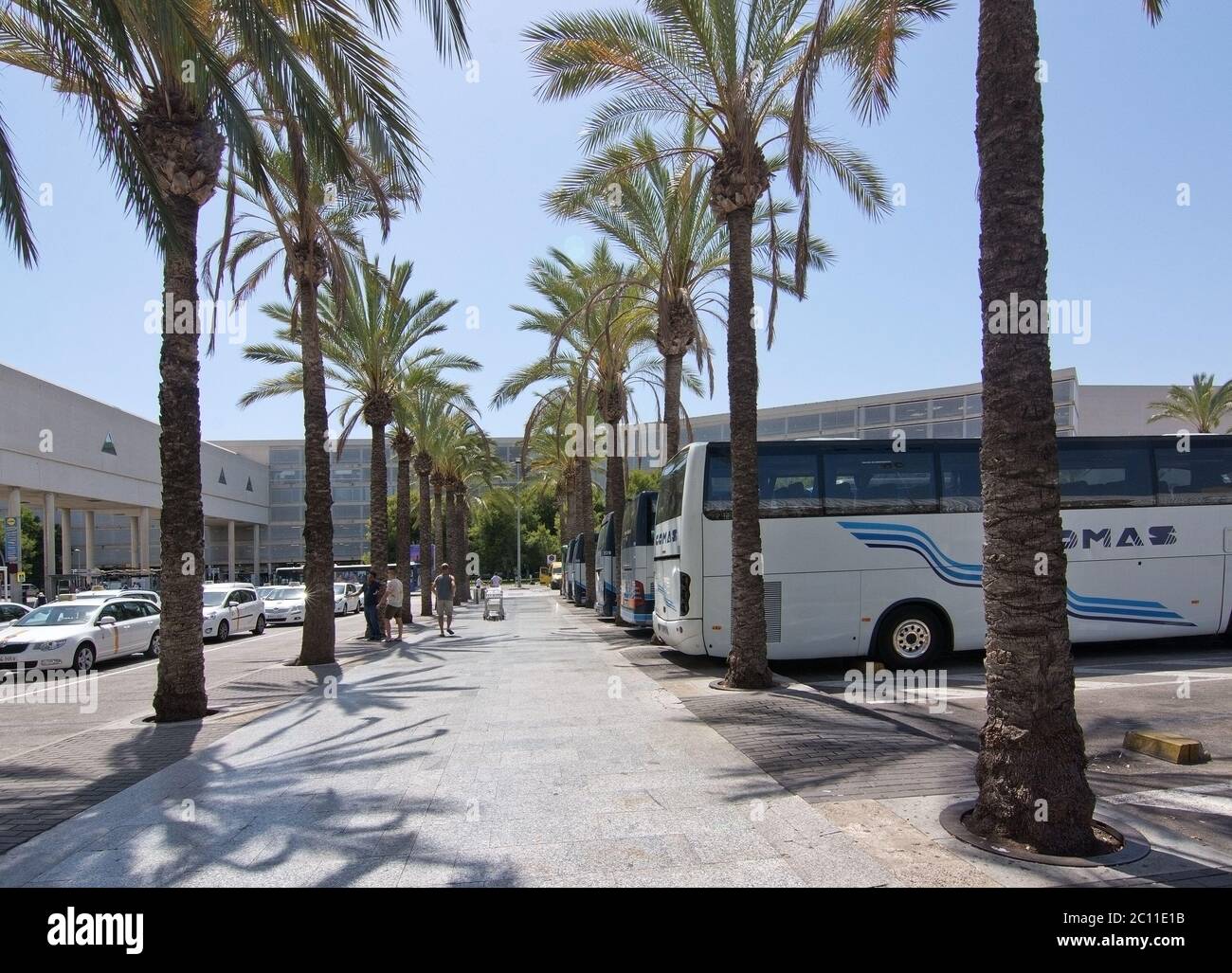 L'aéroport de Palma de Majorque en juillet Banque D'Images