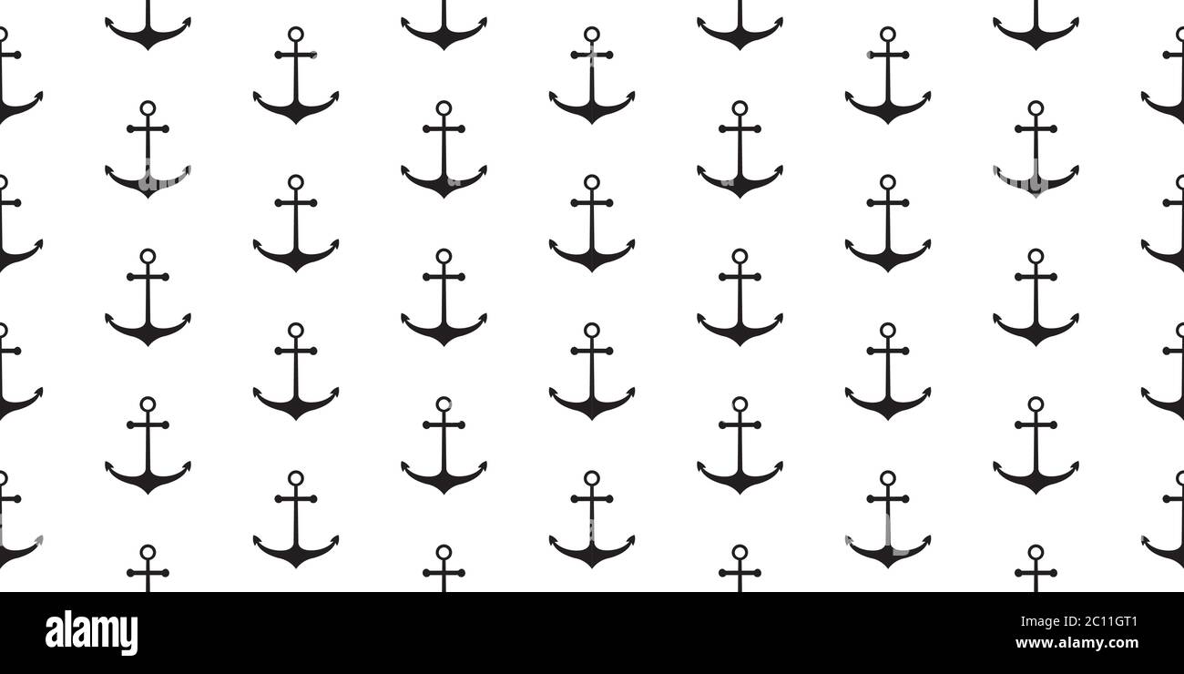 Motif marin sans coutures avec ancres Illustration de Vecteur