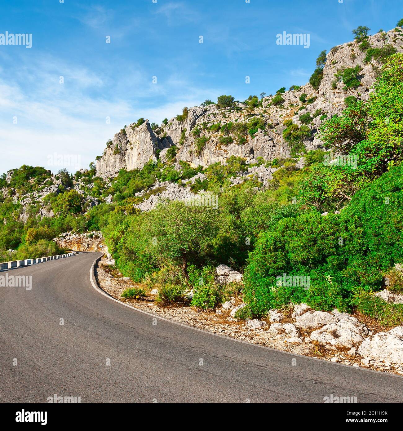Route asphaltée Banque D'Images