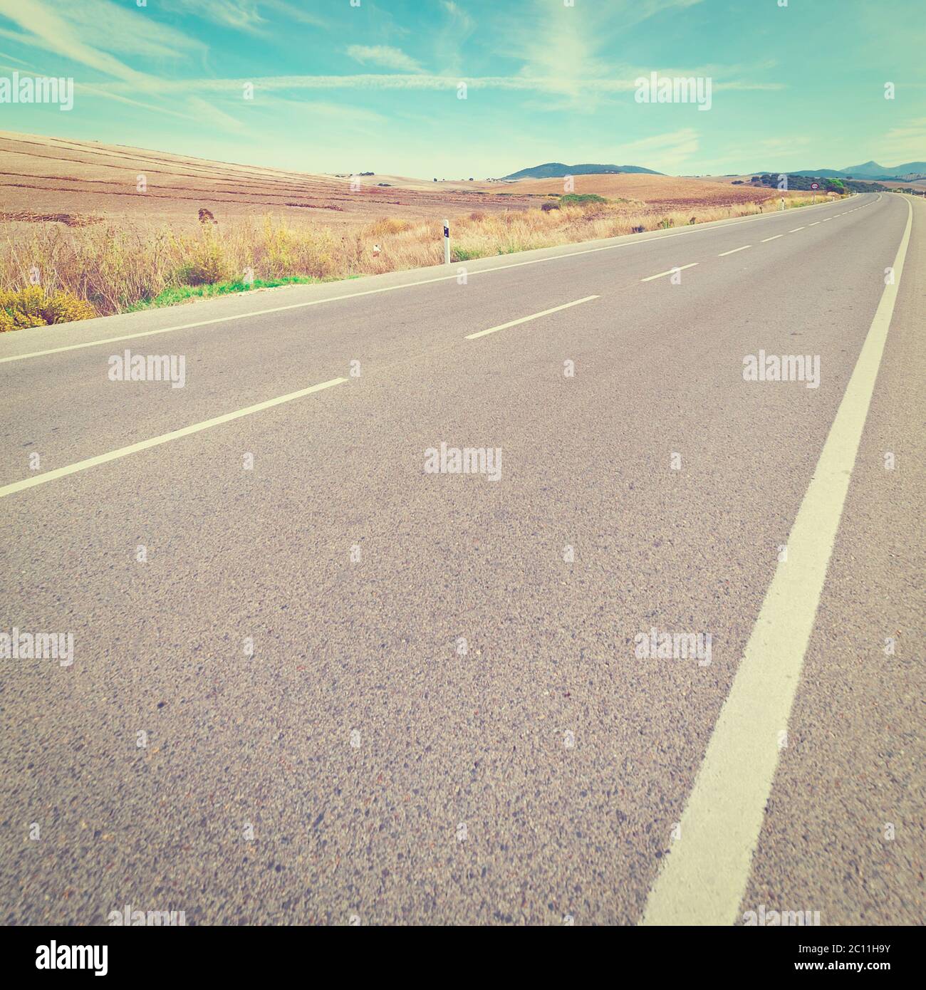 Route asphaltée Banque D'Images