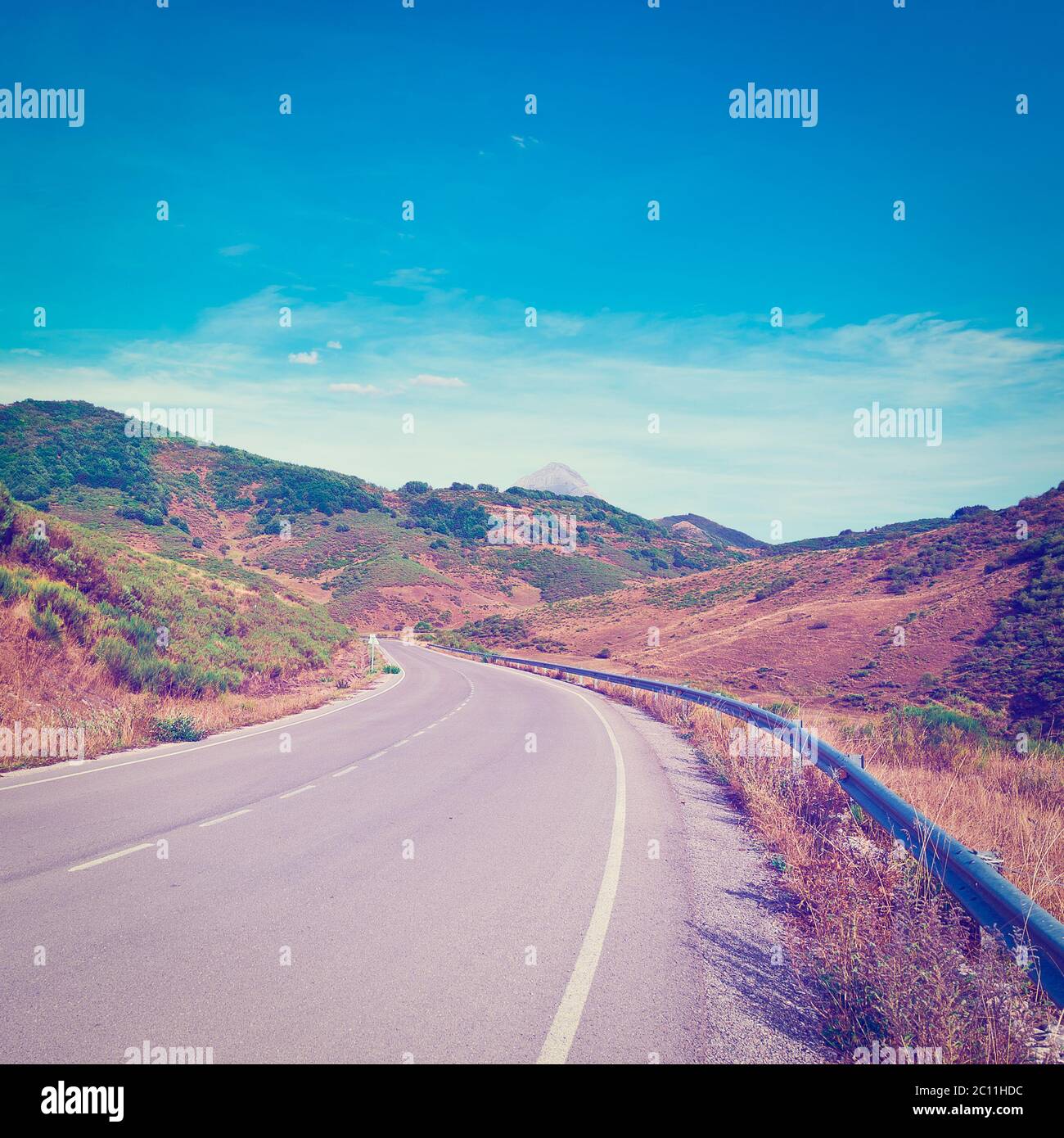 Route asphaltée Banque D'Images