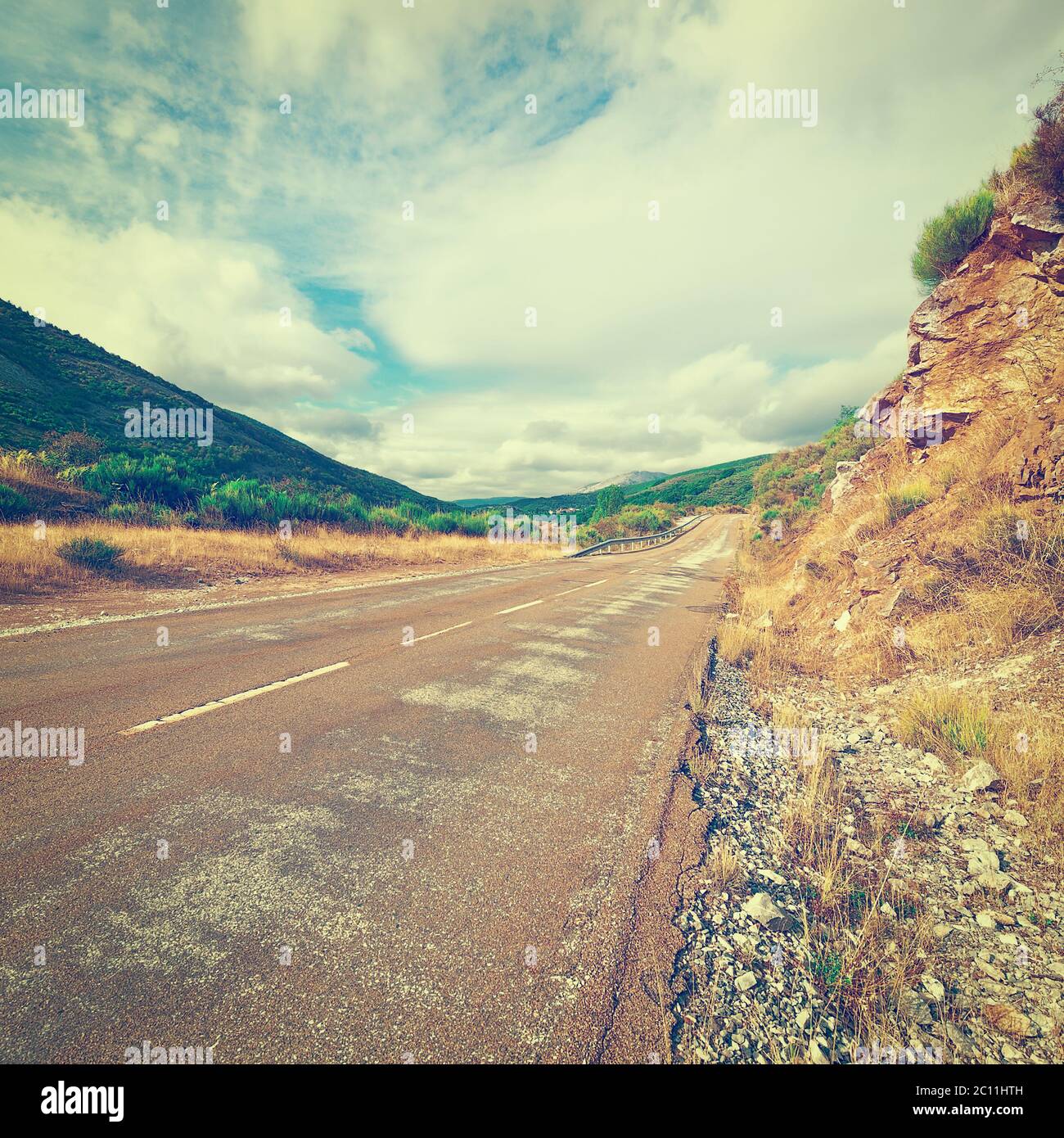 Route asphaltée Banque D'Images