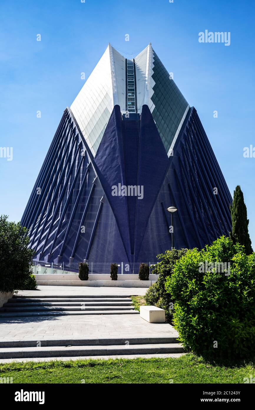 L'Agora de Santiago Calatrava, Ciutat de les Arts, Valence, Espagne. Banque D'Images
