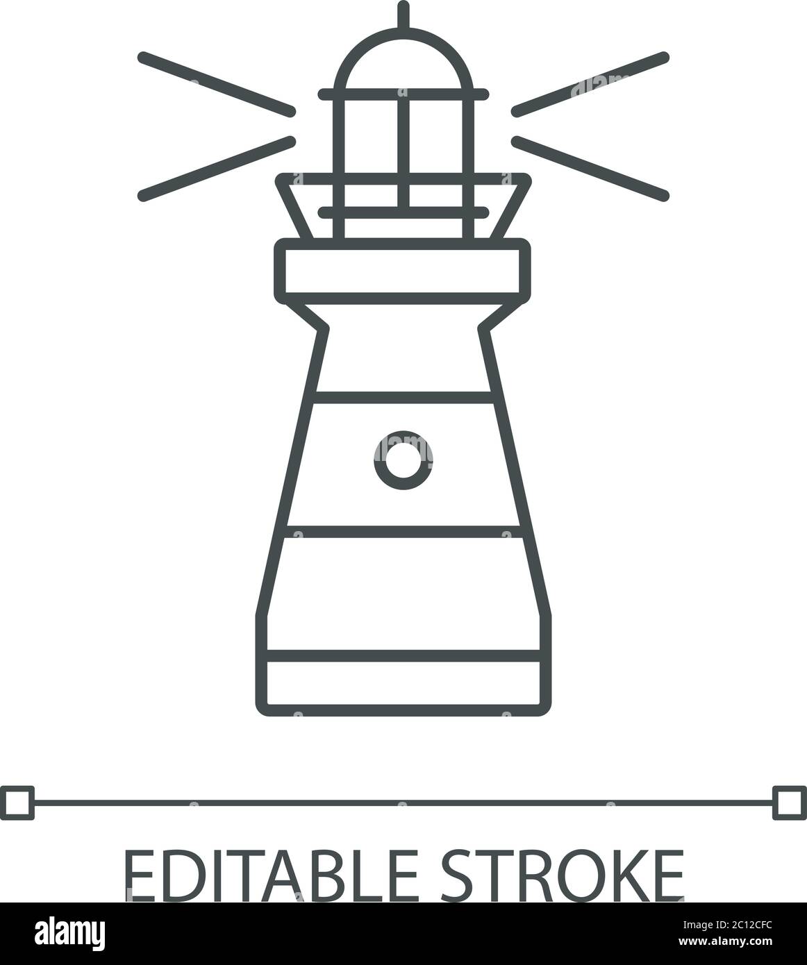 Icône linéaire Lighthouse pixel Perfect Illustration de Vecteur Icône linéaire Lighthouse pixel Perfect Illustration de Vecteur