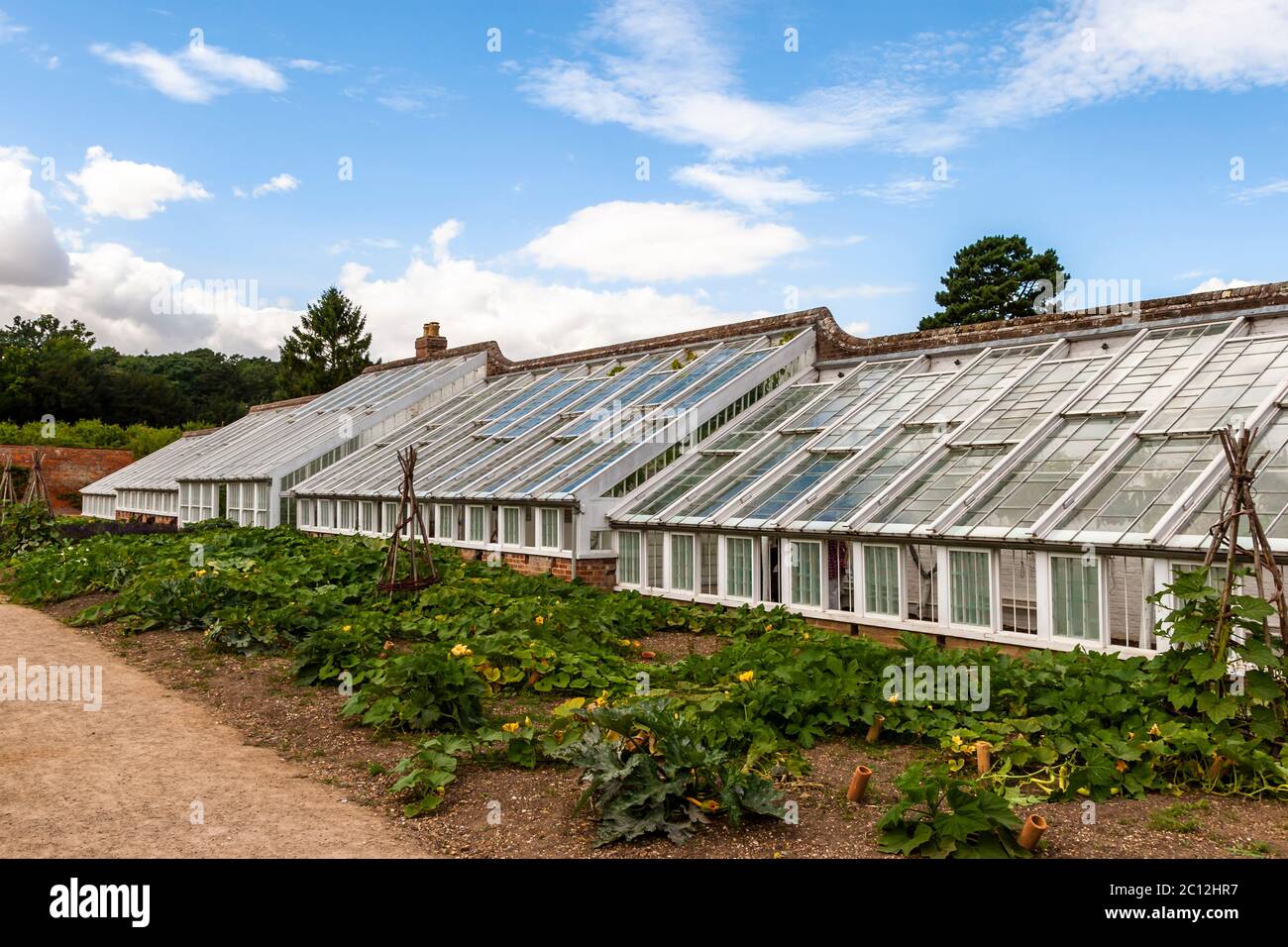 Maison victorienne à la verdure à Audley End House and Gardens, Saffron Walden, Royaume-Uni Banque D'Images