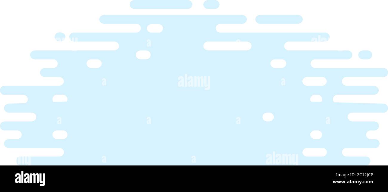 Illustration isolée plate de l'icône vecteur de nuage de brouillard Illustration de Vecteur