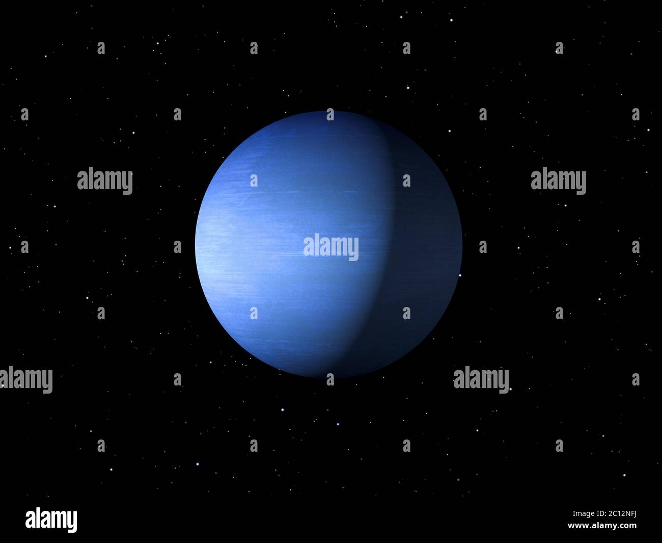 Planète Neptune fait avec les textures de la NASA Banque D'Images