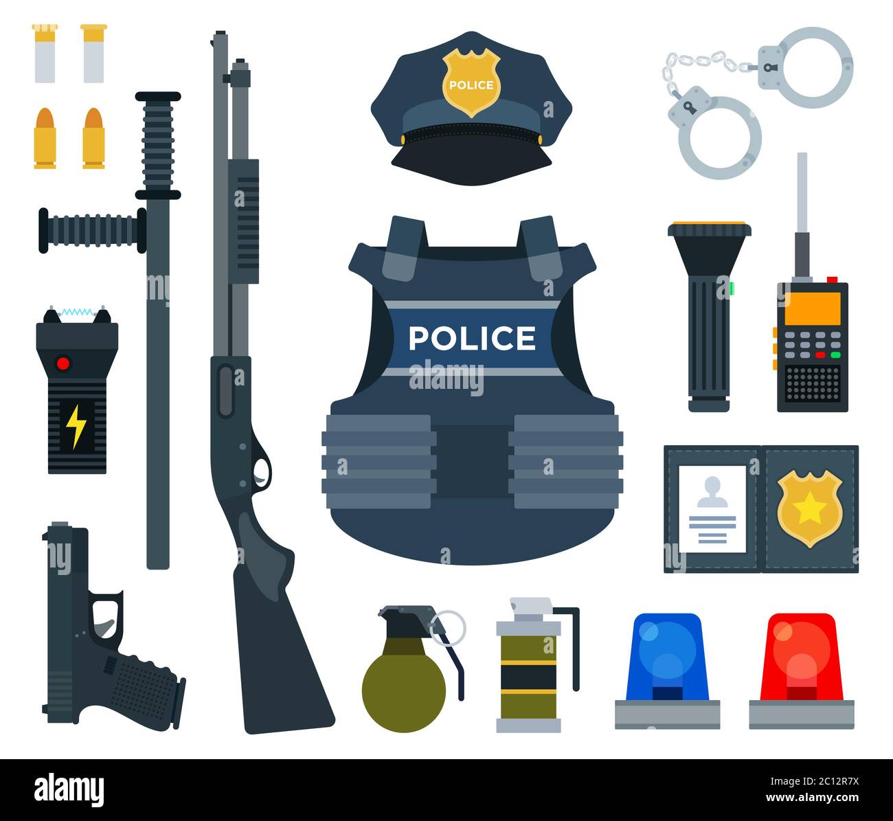 équipement de police Banque d'images détourées - Alamy