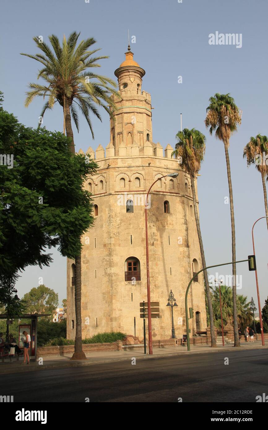 Torre del Oro Séville en Espagne Banque D'Images