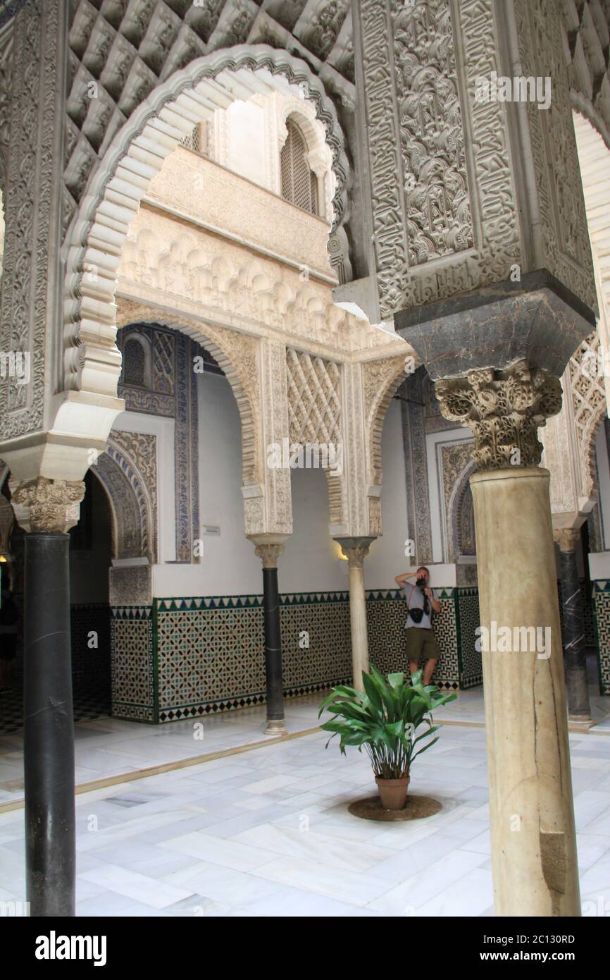 Royal Alcázar De Séville, Espagne Banque D'Images