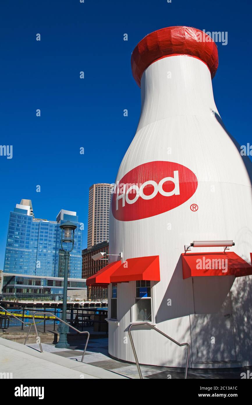 Hood's Milk Bottle Cafe, musée pour enfants, Boston, Massachusetts, États-Unis Banque D'Images