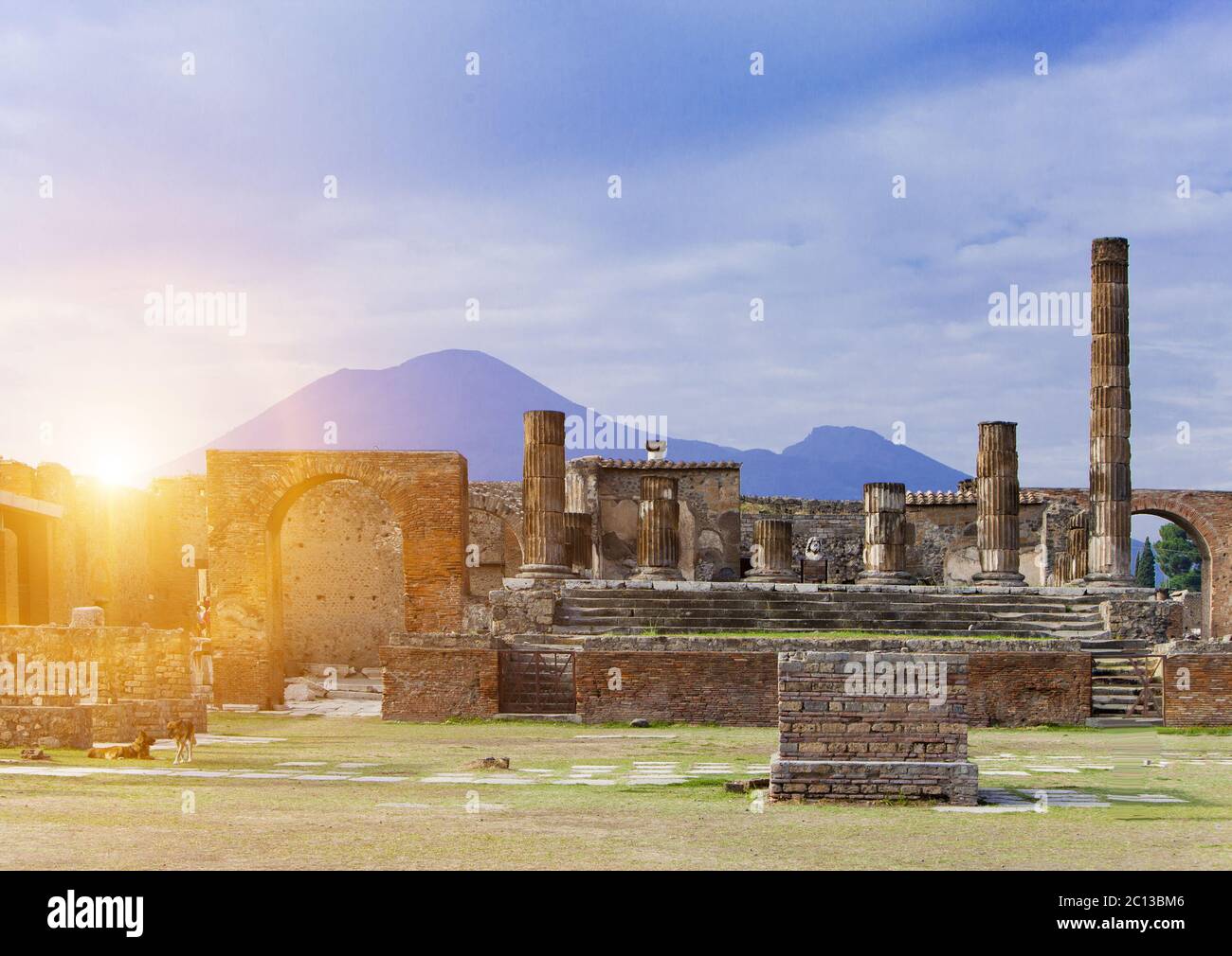 L'Italie. Ruines de Pompey. Banque D'Images