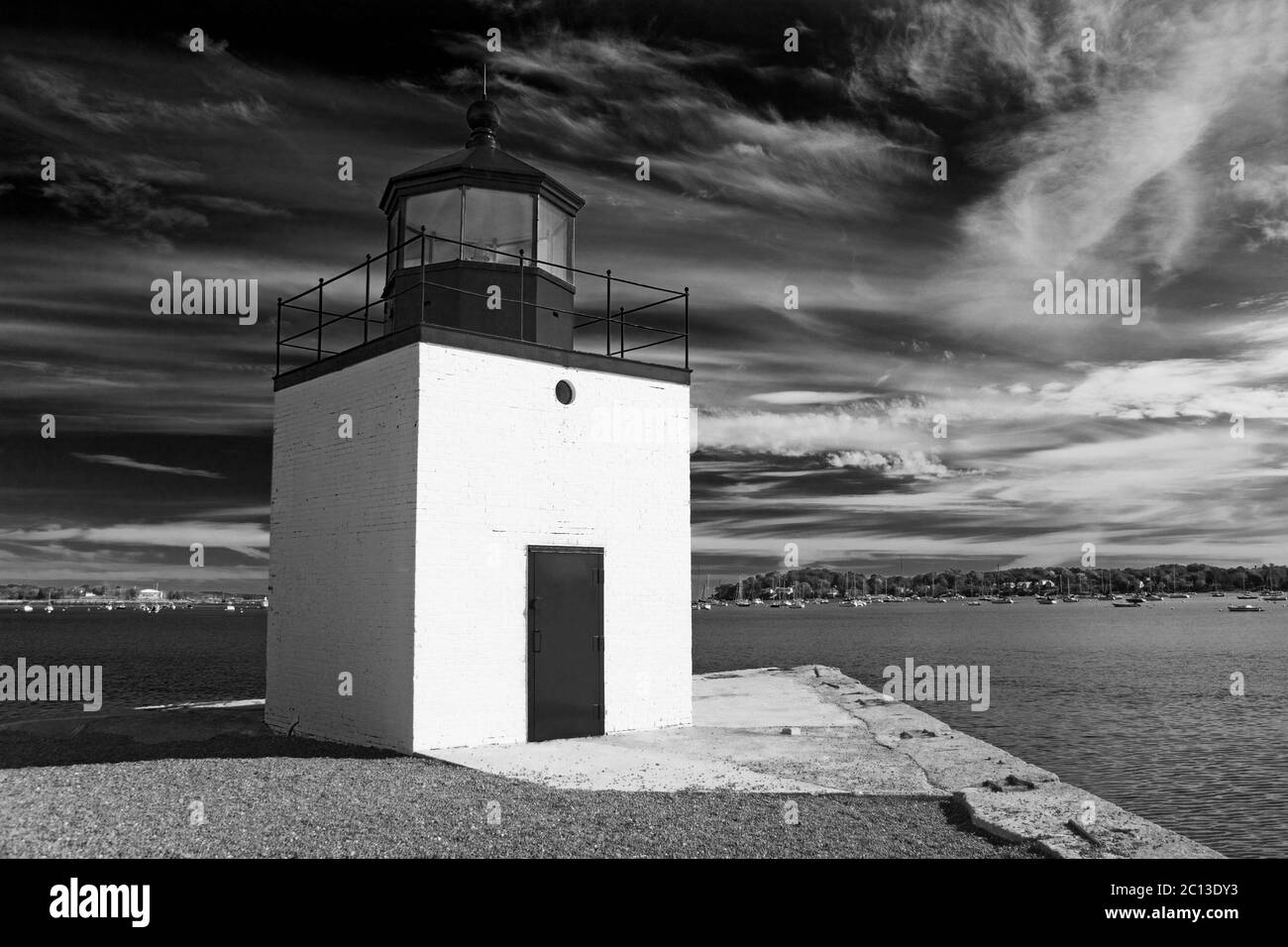 Phare de Derby Wharf, Salem, région de Greater Boston, Massachusetts, États-Unis Banque D'Images
