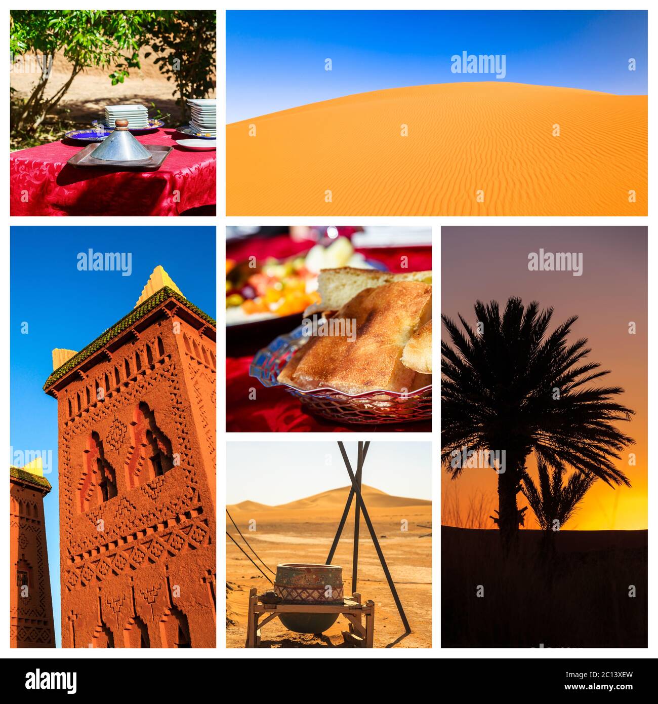 Composition montrant les détails du désert marocain Banque D'Images