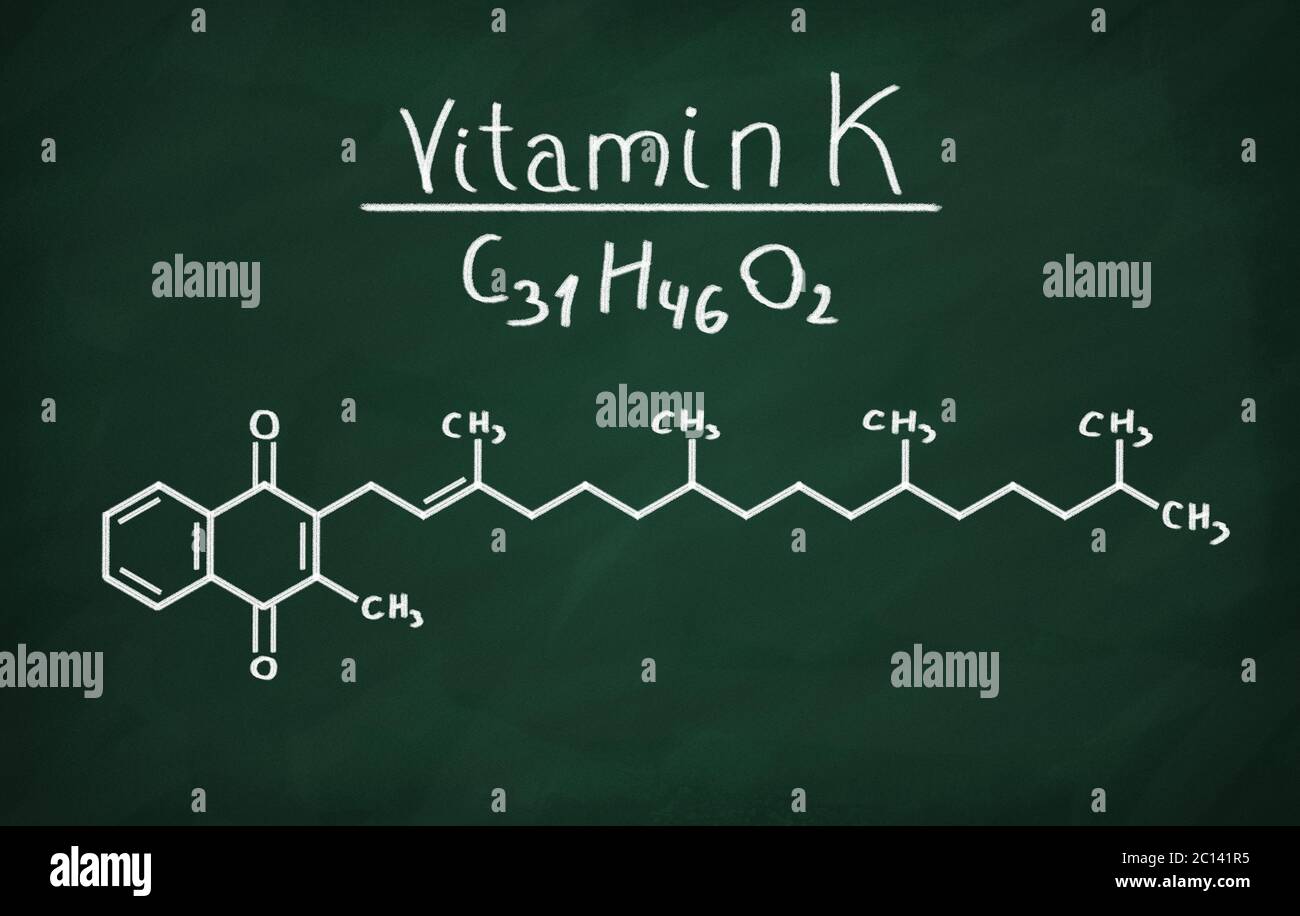 Modèle structurel de la vitamine K Banque D'Images