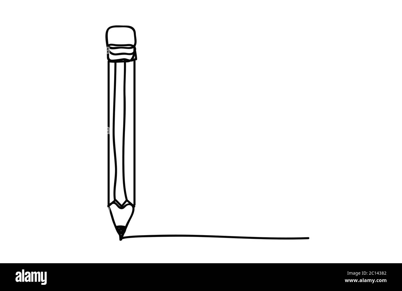 esquisse crayon , style de dessin au trait sur fond blanc, conception vectorielle. Illustration de Vecteur
