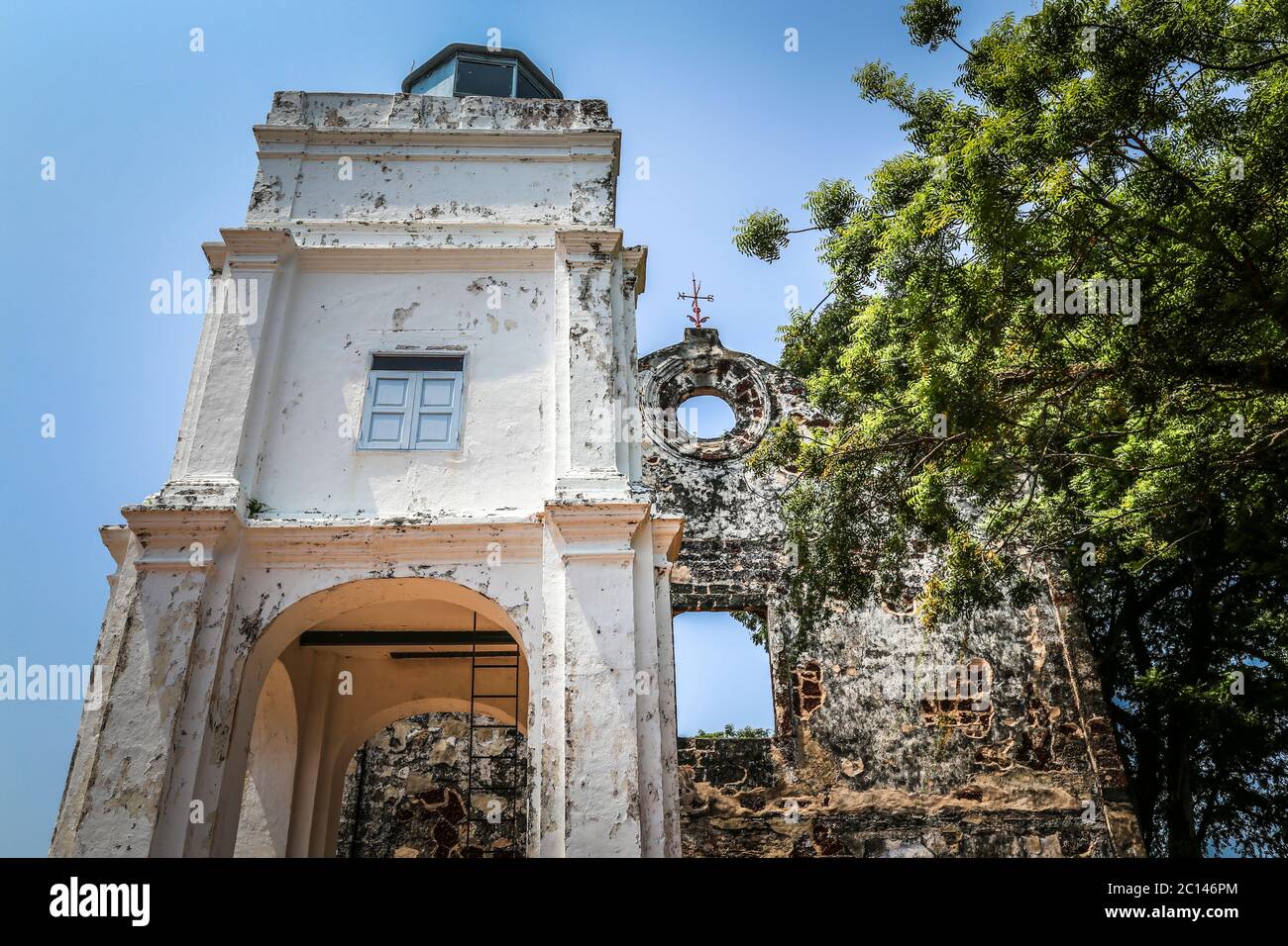 Ruines de St Pauls Malacca Malaisie Banque D'Images