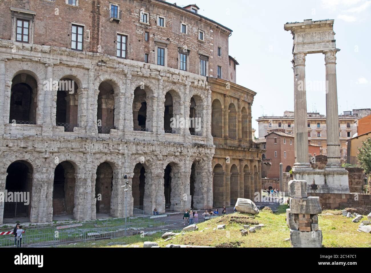 Teatro Marcello à Rome, Italie Banque D'Images