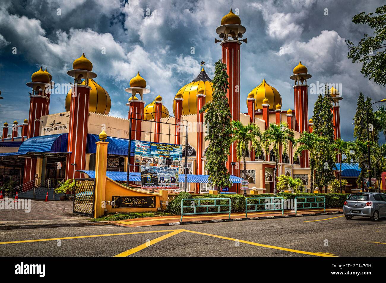 Masjid Al Hana est une plus grande mosquée de Langkawi en Malaisie Banque D'Images