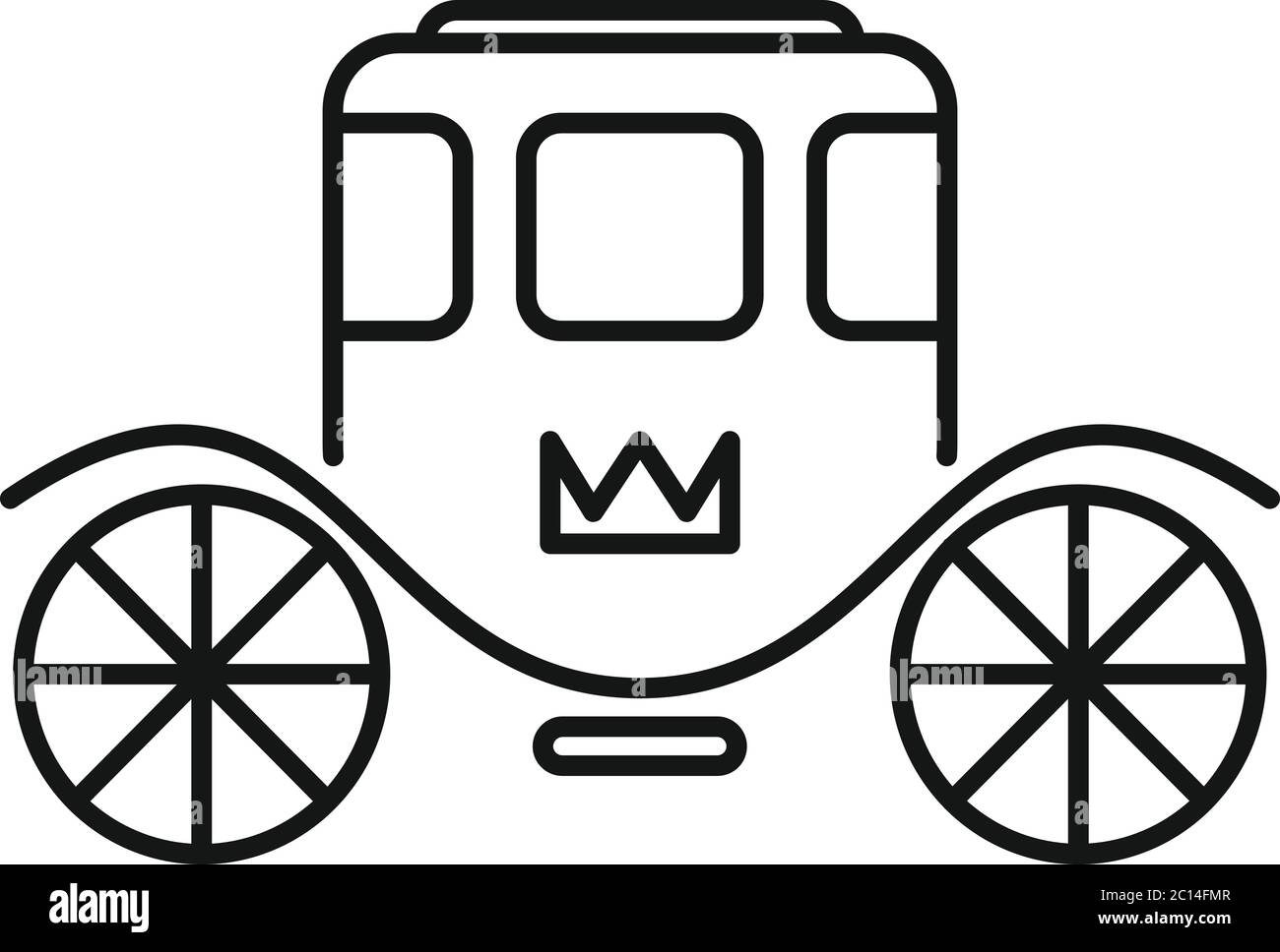Icône Royal brougham. Contour Royal brougham vector icône pour la conception de sites Web isolé sur fond blanc Illustration de Vecteur Icône Royal brougham. Contour Royal brougham vector icône pour la conception de sites Web isolé sur fond blanc Illustration de Vecteur