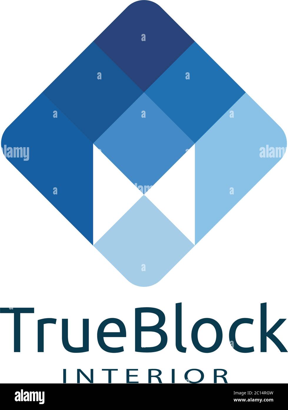 icône de logo de mur de carreaux pour tapis, plancher, industrie de céramique. symbole abstrait carré hexagonal. dessin de modèle de conception de signe minimal illustration vectorielle. Illustration de Vecteur