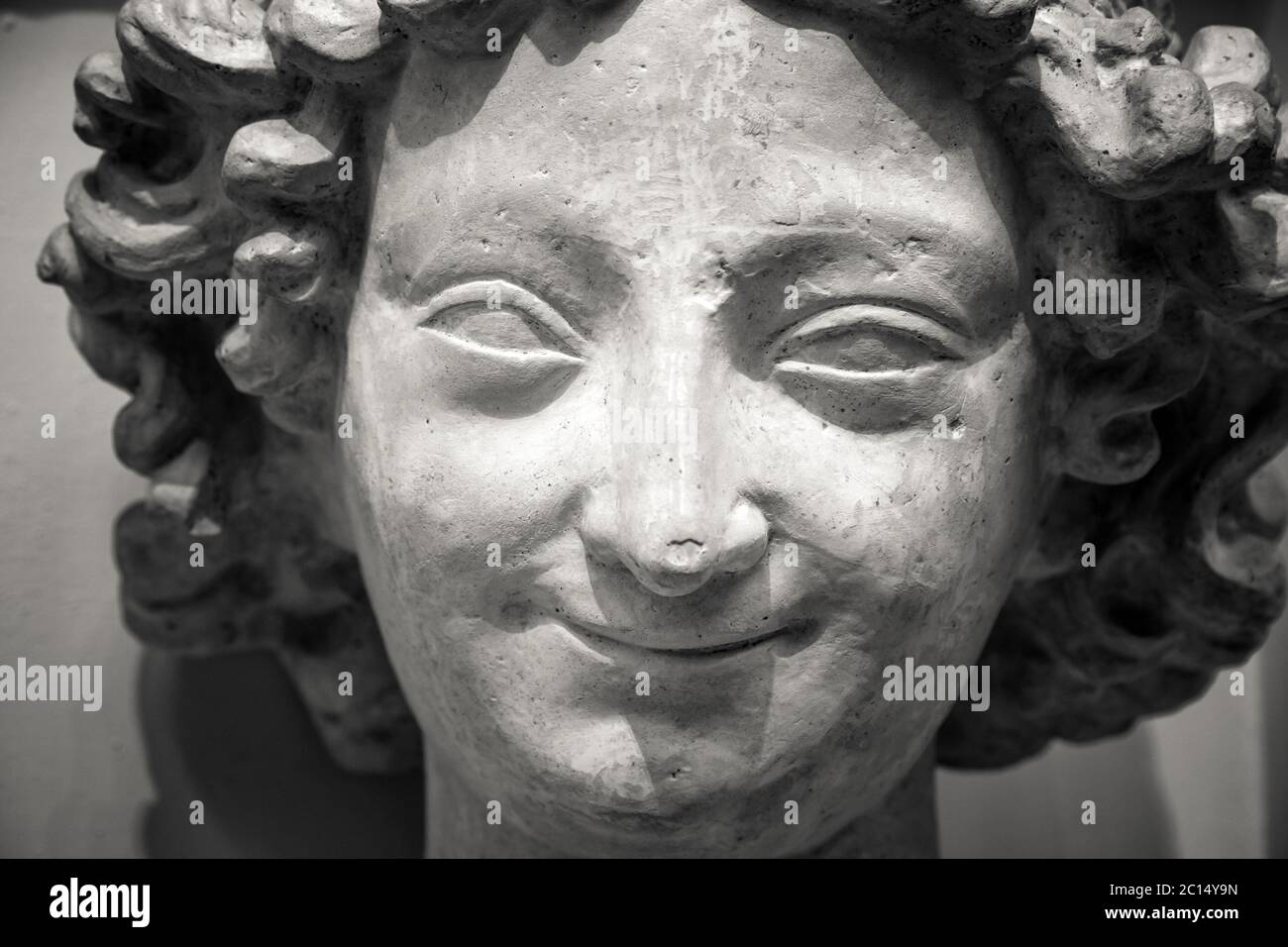 Le buste de marbre ancien Banque D'Images