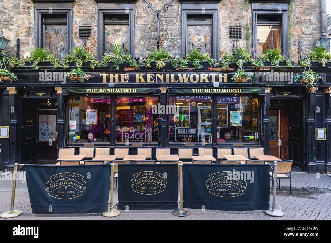 Le pub Kenilworth situé sur Rose Street dans la ville d'Edimbourg, la capitale de l'Écosse, une partie du Royaume-Uni Banque D'Images