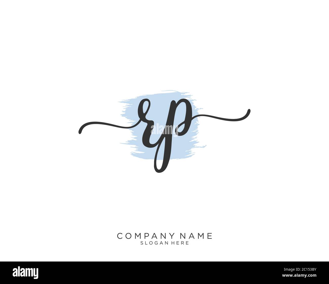 Monogramme Rp Icône rp Banque d'images vectorielles - Alamy