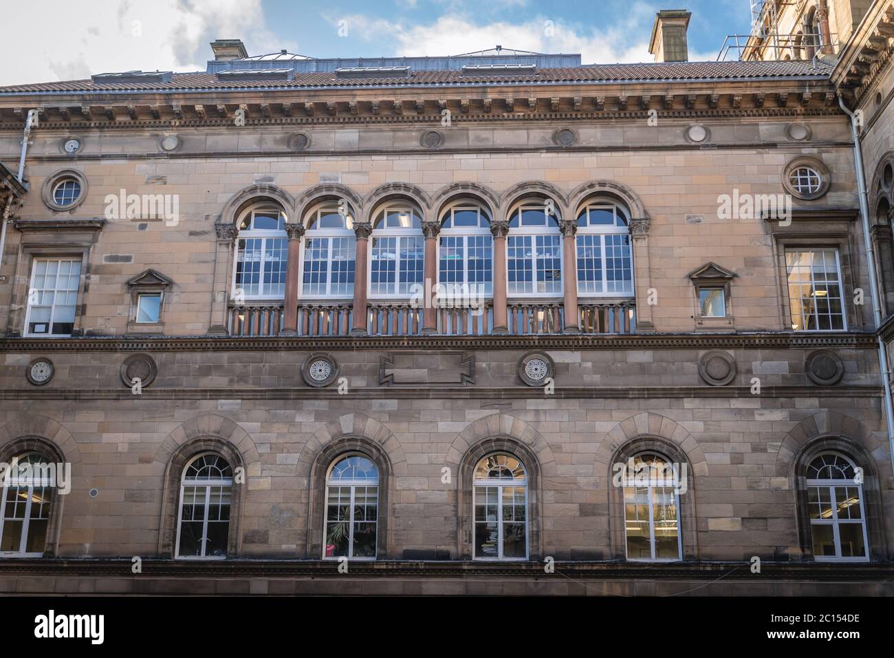 Ancien bâtiment de l'Université d'Édimbourg à Édimbourg, capitale de l'Écosse, partie du Royaume-Uni Banque D'Images