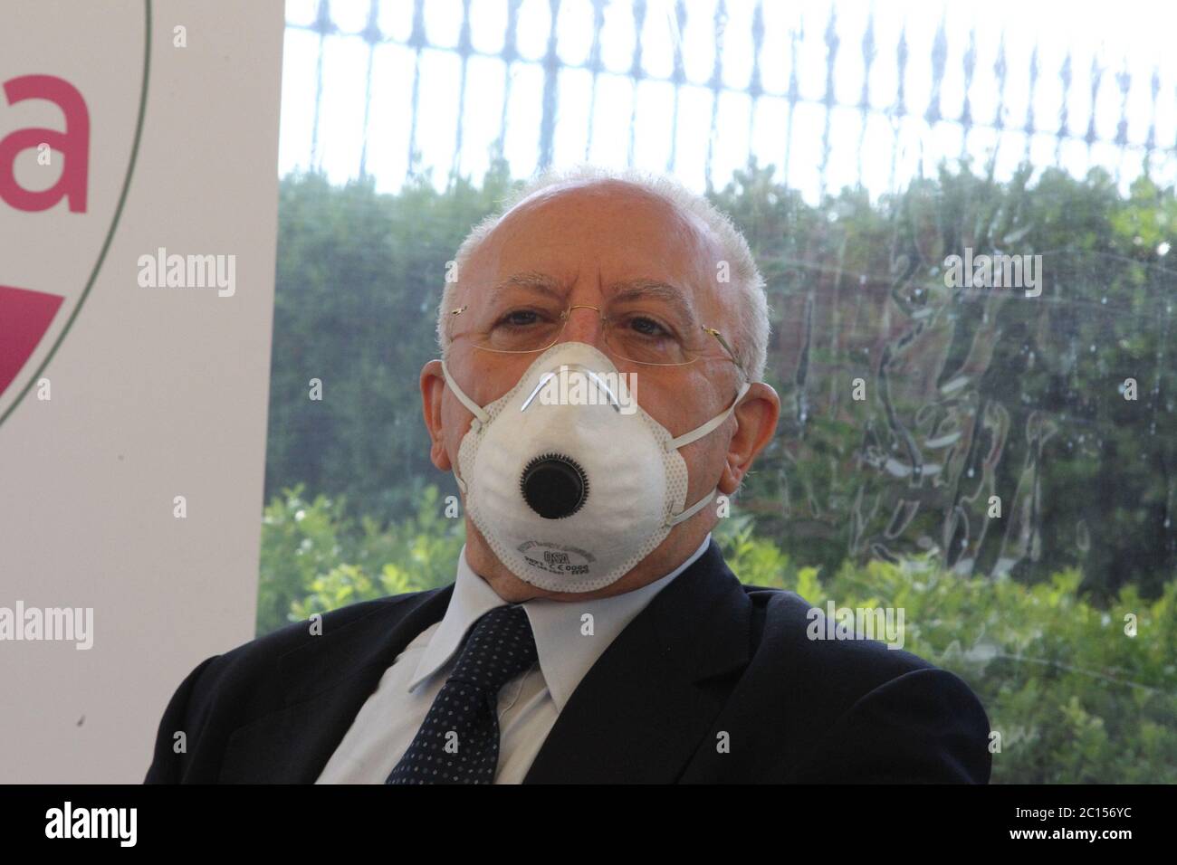 Naples, Italie. 13 juin 2020. Le vice-président de la Chambre (VicePresidente della Camera dei deputati) et coordinateur national d'ITALIA Viva, Ettore Rosato à Naples, Italie, le 13 juin 2020 pour une initiative politique. En photo Vincenzo de Luca, gouverneur de Regione Campania (photo de Salvatore Esposito/Pacific Press/Sipa USA) crédit: SIPA USA/Alay Live News Banque D'Images