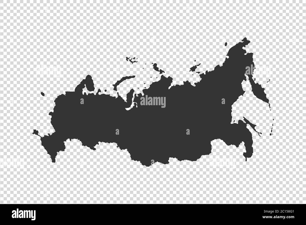 Carte de Russie avec ton gris sur fond png ou transparent,illustration,texturée , symboles de Russie,illustration vectorielle Illustration de Vecteur