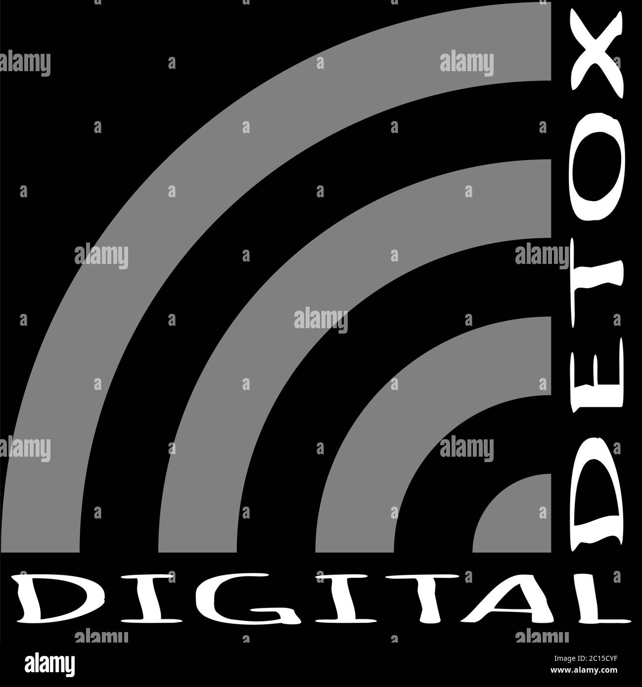 Icône Digital Detox. Illustration vectorielle. Conception plate. Illustration de Vecteur