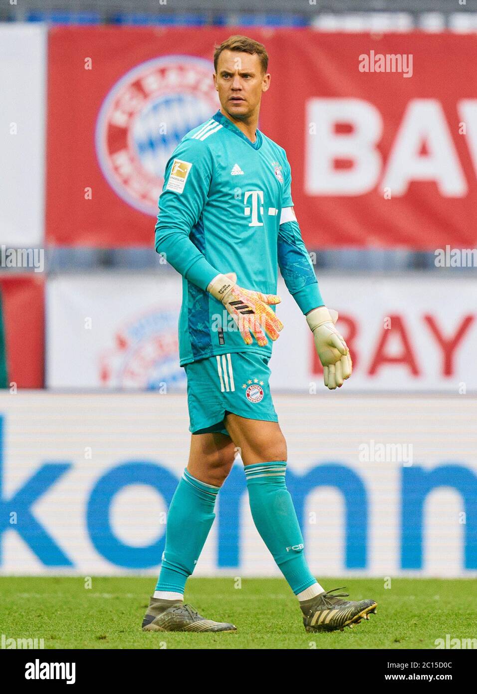 Munich, Allemagne, 13. Juni 2020, Manuel NEUER, FCB 1 beim Spiel FC BAYERN Munich - BORUSSIA MOENCHENGLADBACH 2-1 in der 1.Bundesliga, saison 2019/2020, 31.Spieltag, Gladbach, © Peter Schatz / Alay Live News important : LES RÉGLEMENTATIONS DFL INTERDISENT TOUTE UTILISATION DE PHOTOGRAPHIES comme SÉQUENCES D'IMAGES et/ou QUASI-VIDÉO - agences de presse nationales et internationales, USAGE éditorial UNIQUEMENT Banque D'Images