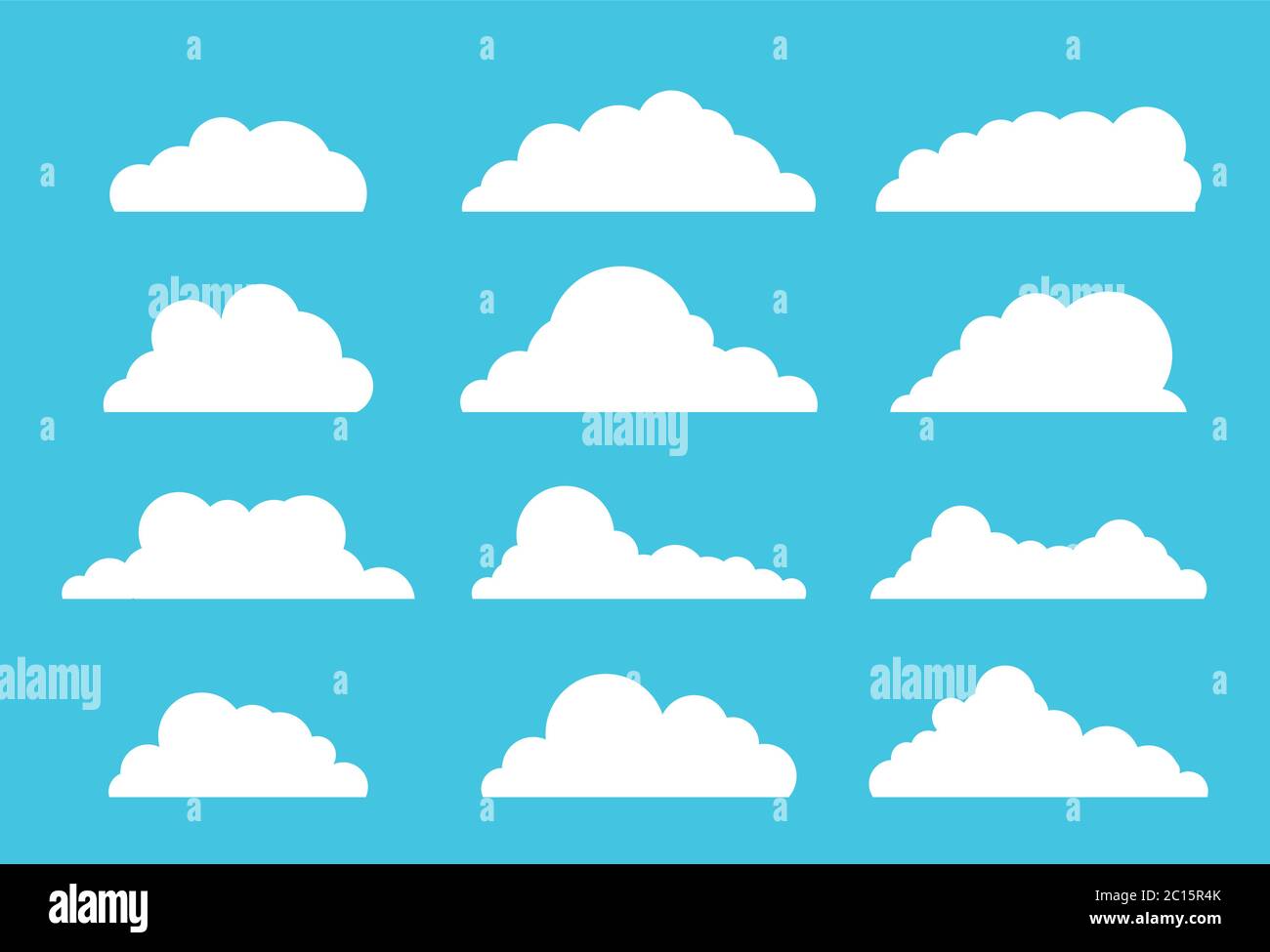 style de dessin des nuages , illustration vectorielle Illustration de Vecteur