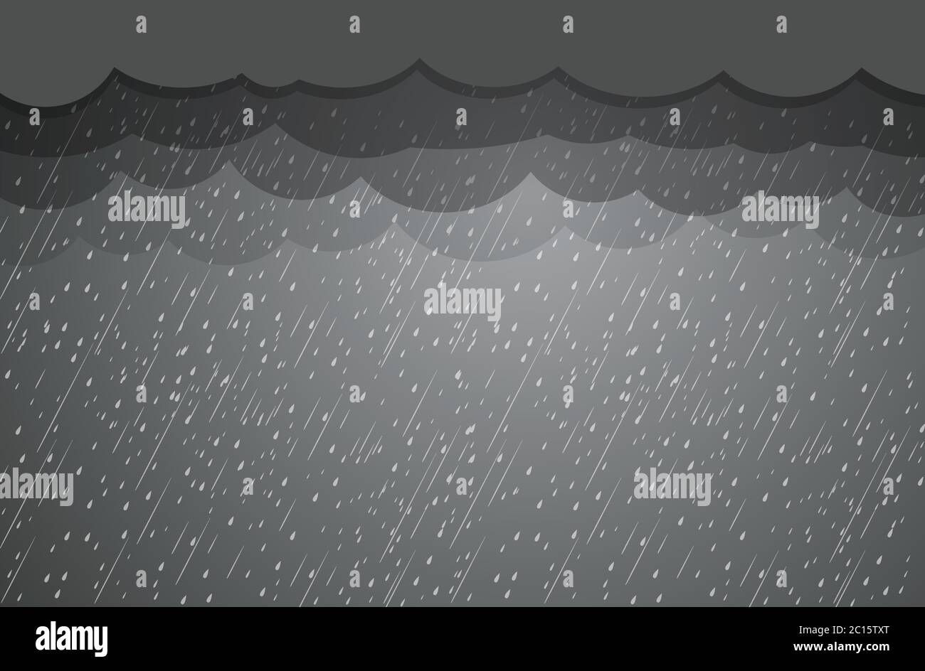 pluie et nuages, fond tempête, motif vectoriel Illustration de Vecteur