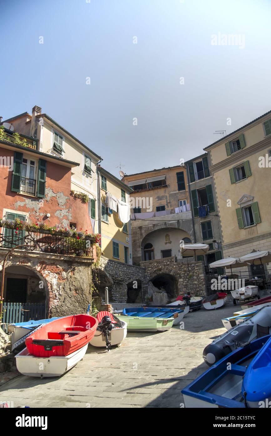 Village de Tellaro Italie Banque D'Images