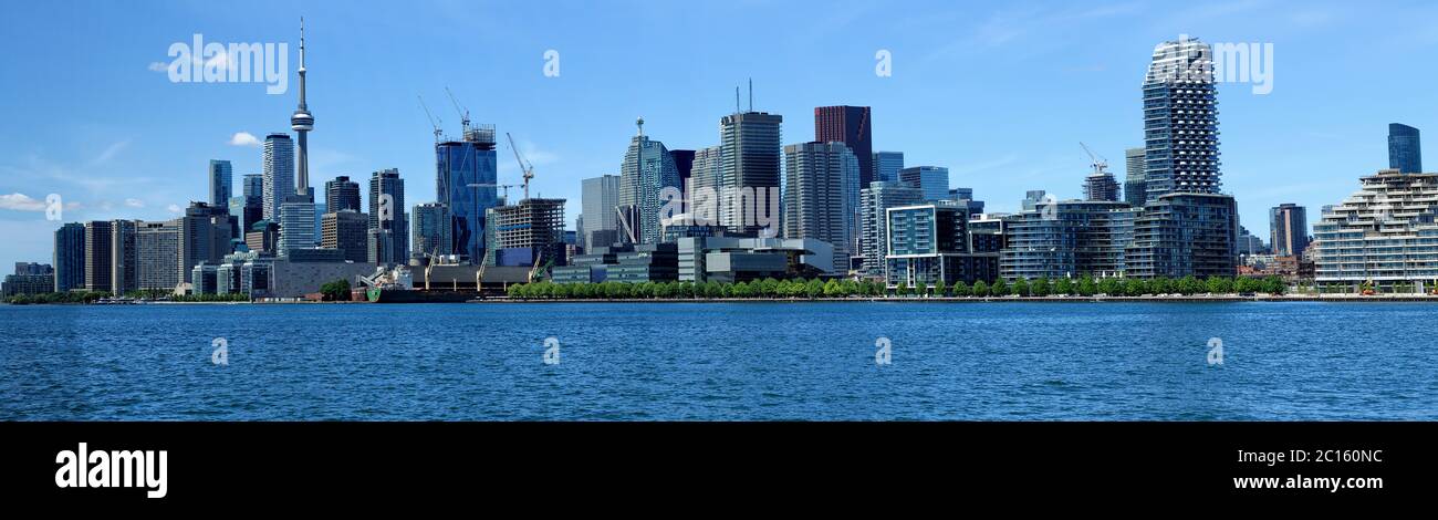 Panorama du secteur riverain de Toronto. Toronto Ontario Canada. Banque D'Images