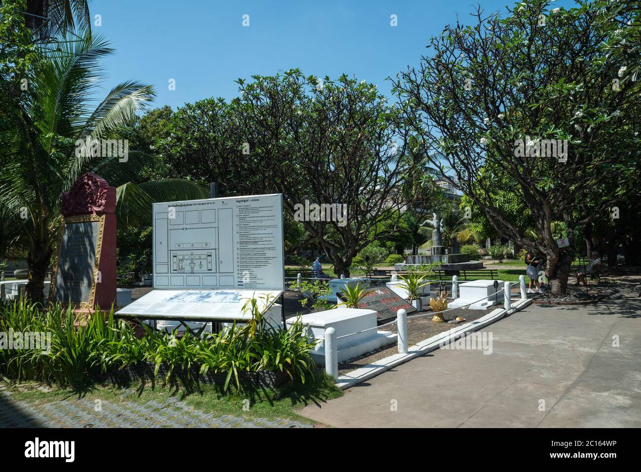 Musée du génocide de Tuol Sleng (prison de sécurité S-21), Phnom Penh, Cambodge, Asie Banque D'Images