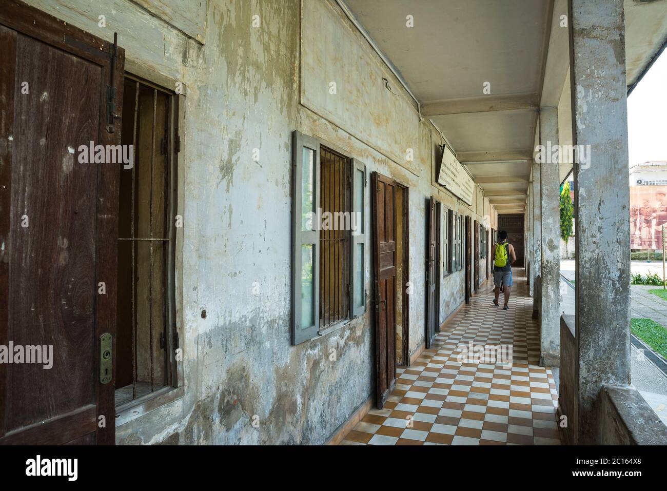 Musée du génocide de Tuol Sleng (prison de sécurité S-21), Phnom Penh, Cambodge, Asie Banque D'Images