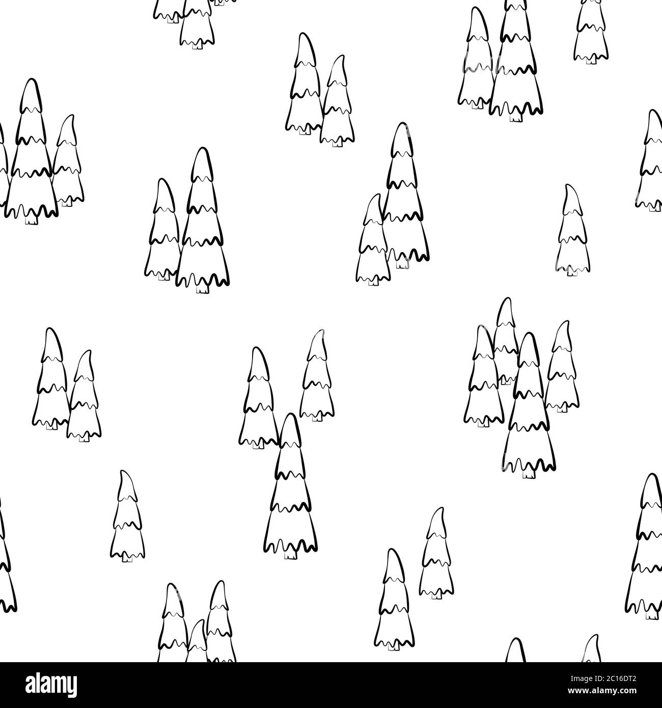 Motif sans couture d'un parrest avec des pins . Illustration vectorielle pour les invitations, les tirages, le papier d'emballage, les cartes de vœux, le papier peint ou la décoration Illustration de Vecteur