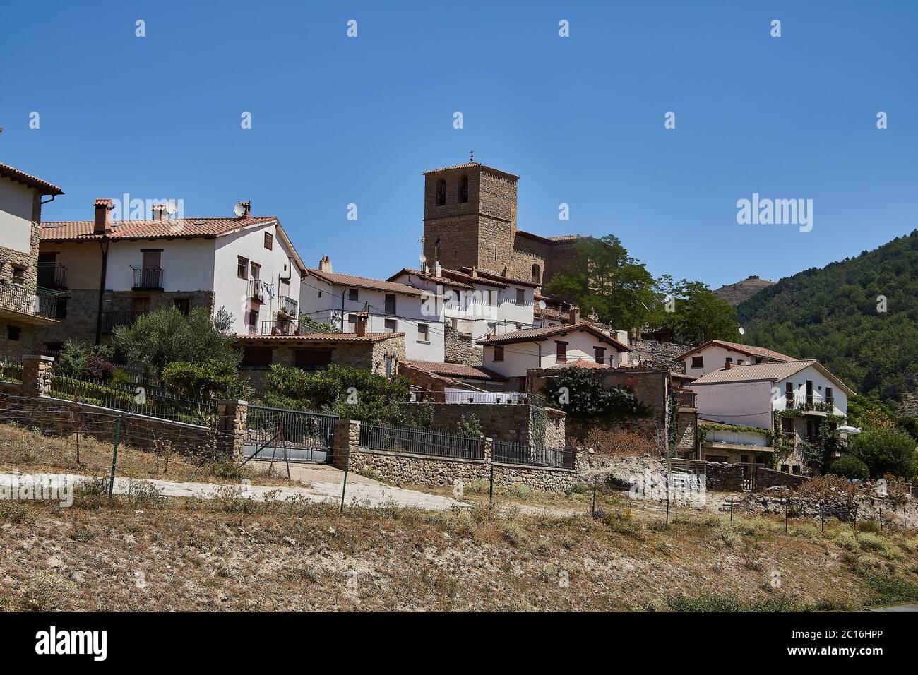 Terroba est un village de la province de la Rioja, en Espagne Banque D'Images