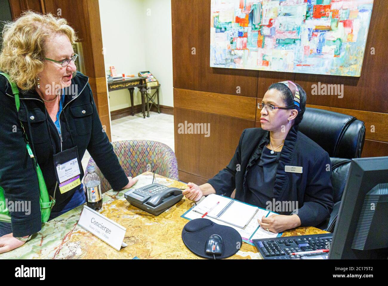 New Orleans Louisiana,Warehouse District,Marriott at the Convention Center,Hotel hôtels motels Inn motel,chaîne,hébergement,industrie hôtelière,gl Banque D'Images