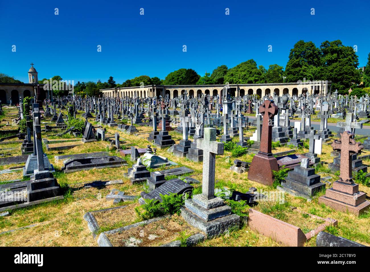 Cimetière de Brompton, Londres, UK Banque D'Images