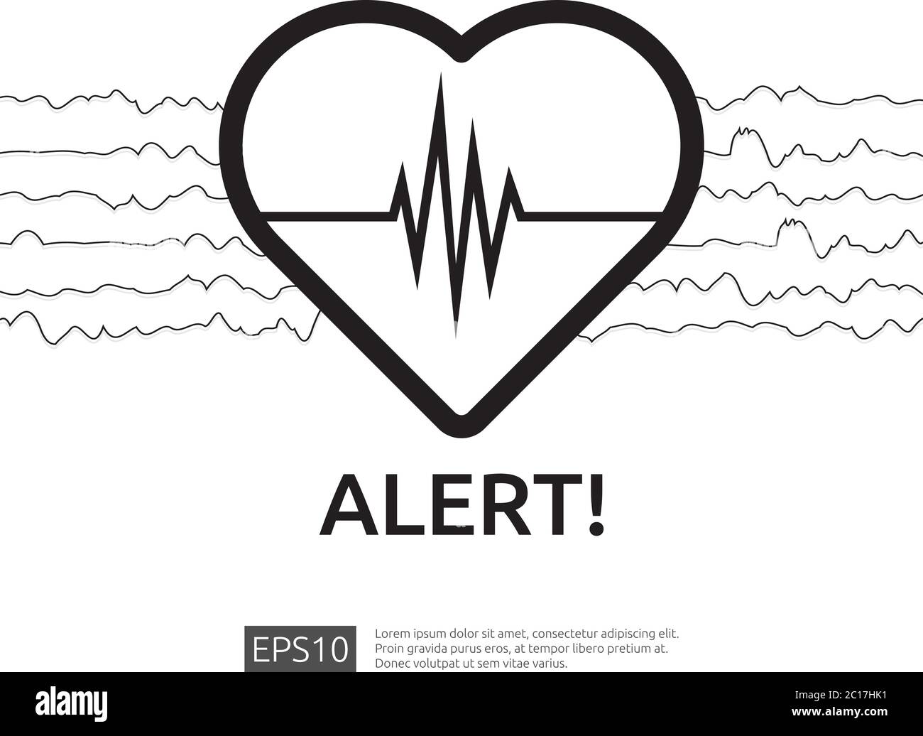 danger-symbole-d-alerte-de-crise-cardiaque-ic-ne-de-pouls-ou-de