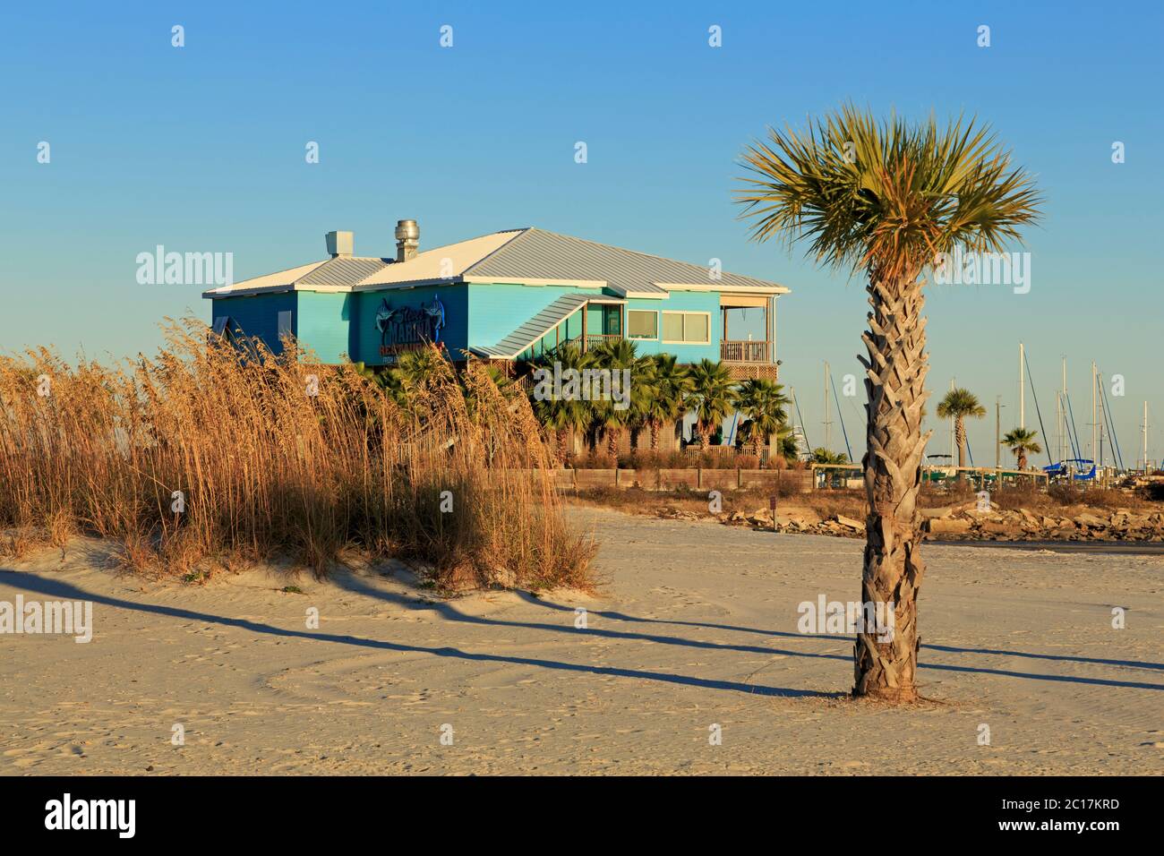 Long Beach Harbor, long Beach, Mississippi, États-Unis Banque D'Images