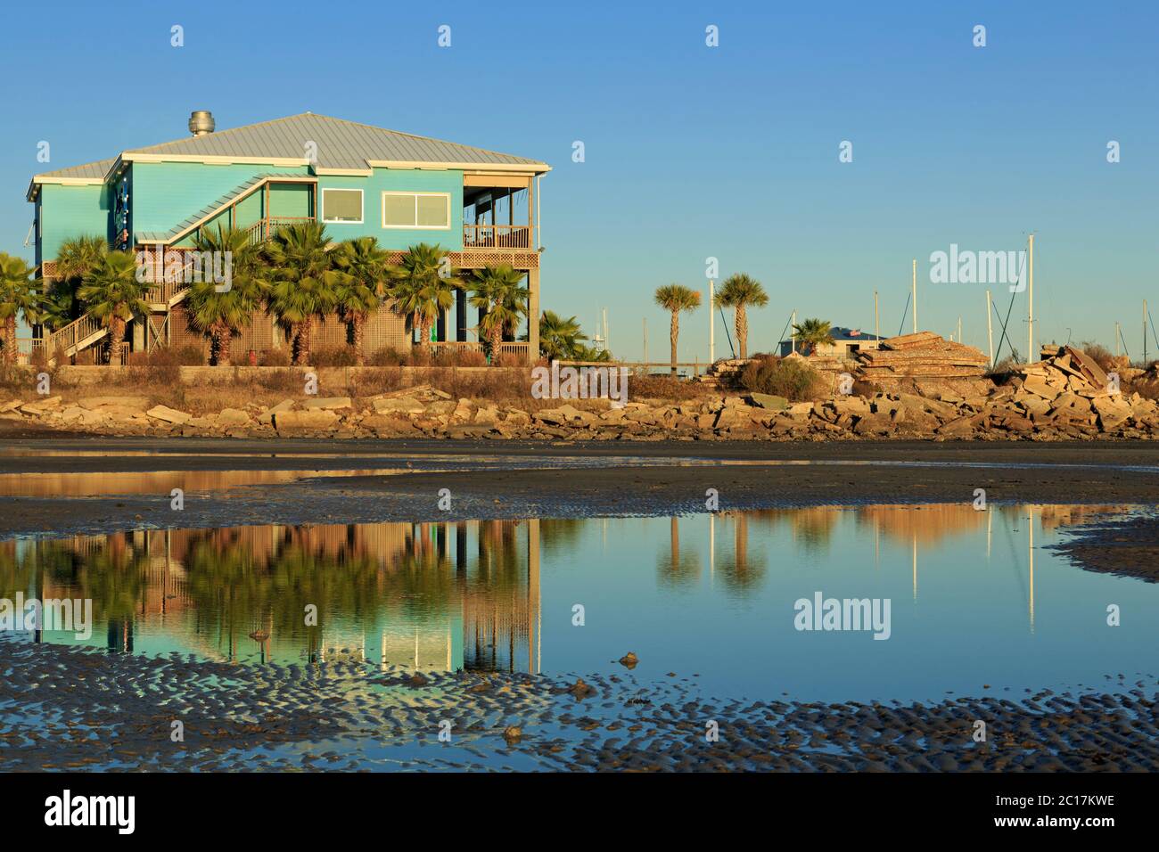 Long Beach Harbor, long Beach, Mississippi, États-Unis Banque D'Images