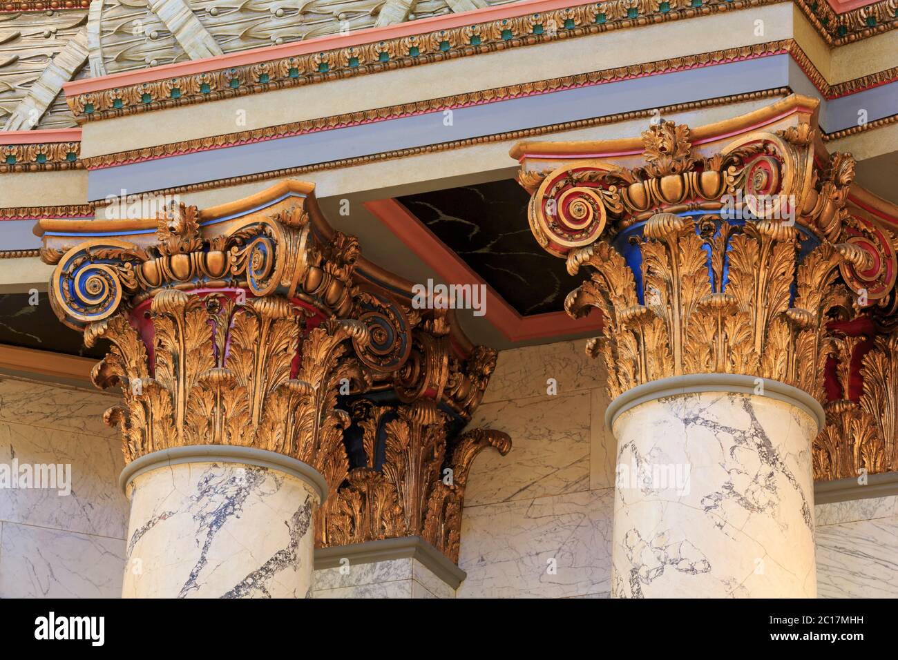 Rotonde, bâtiment du Capitole de l'État, Jackson, Mississippi, États-Unis Banque D'Images