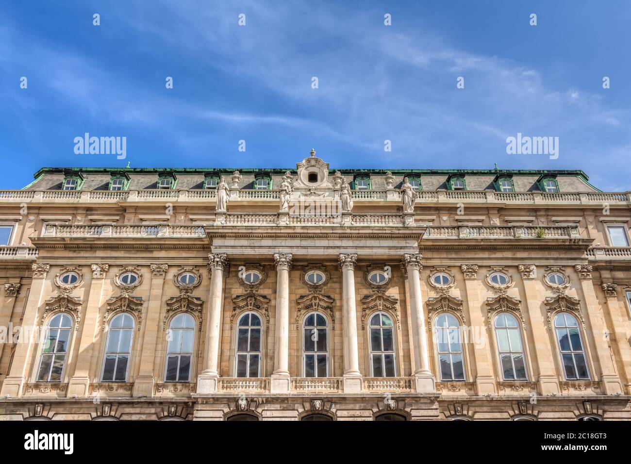 Détails du château de Buda à Budpaest, Hongrie Banque D'Images