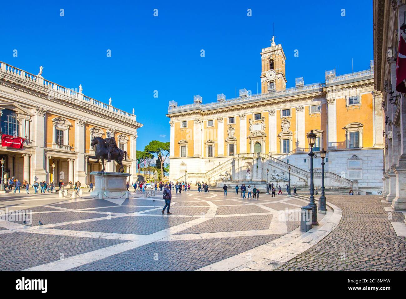 Campidoglio ou Capitole Hill à Rome, Italie Banque D'Images